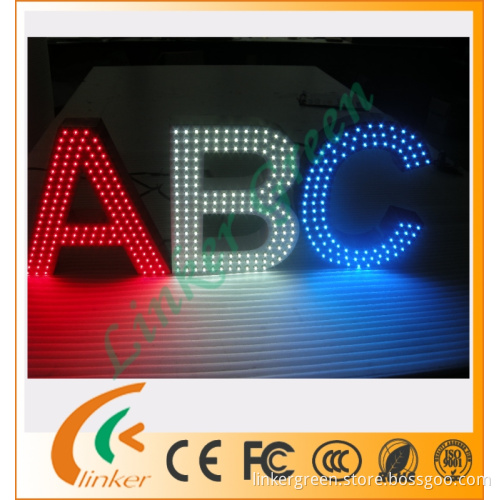 Wall mounted custom marquee lights letter signage